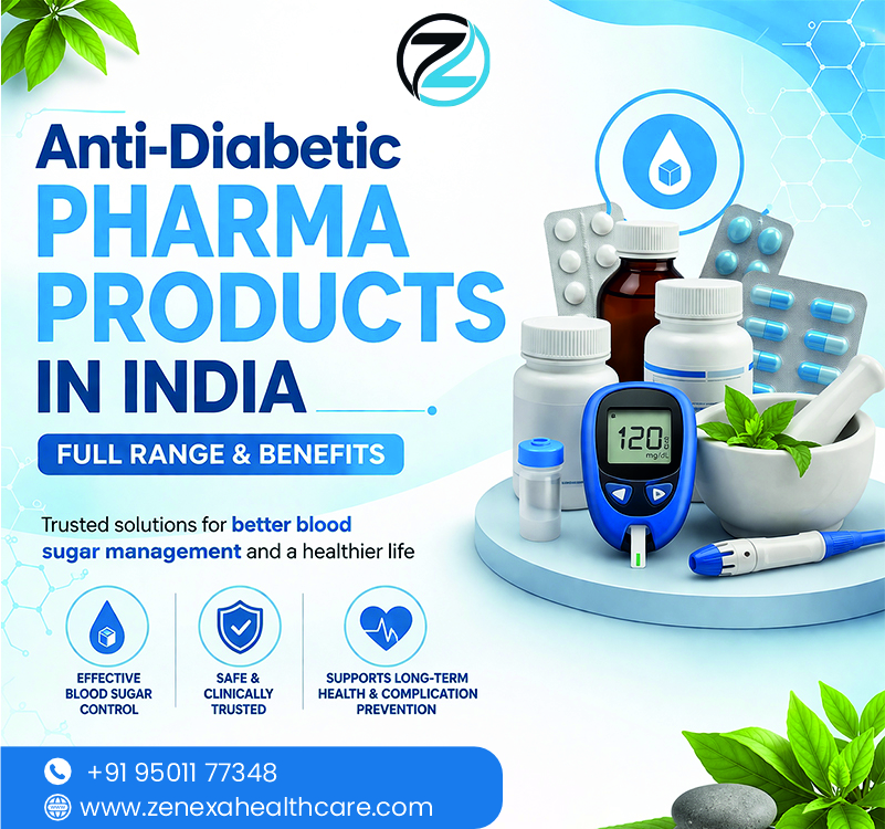 Anti-Diabetic Pharma Products in India – Full Range & Benefits