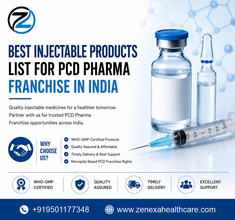 Best Injectable Products List for PCD Pharma Franchise in India
