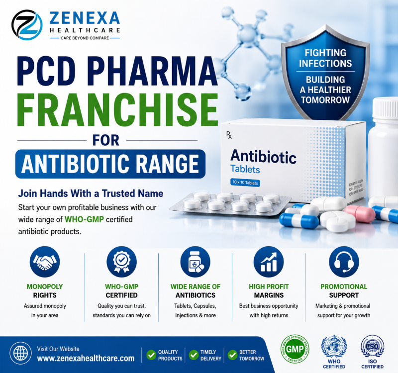 PCD Pharma Franchise for Antibiotic Range